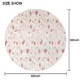 thumbnail image 6 of Pioneer Flower Floral Print Pattern Round Tablecloth 60"x60",Wrinkle Wipeable Table Cloth for Kitchen Dining Room Picnic Patio Party, 6 of 6