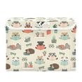 thumbnail image 7 of Yayeee Collapsible Cube Storage Bin with Lid Fabric Closet Decorative Basket with Handles, Cartoon Dog Reading Pattern, 7 of 7