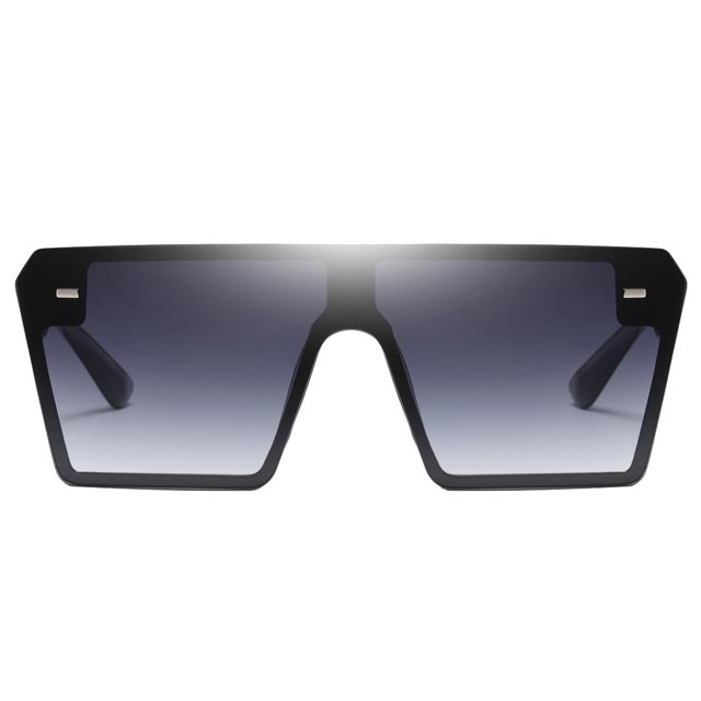 Gafas de sol de rectángulo de moda Gafas de terre para mujer Monturas de gran tamaño Lentes teñidas UV 400 Gafas - Gris gris Magideal Gafas de sol de rectángulo de moda