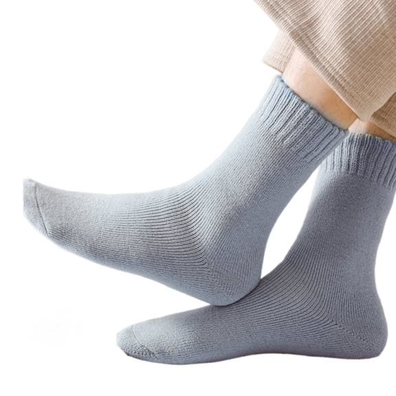 RUISINERY Winter Warm Thermal Socks for Women Men Extras Thick Insulated Heated Crews Boot Socks for Cold Weather 1 Pair