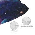 thumbnail image 3 of Honeii Planets Stars And Galaxies1 Print Pillow Cases,Plush Throw Pillow Covers,Decorative Pillowcase for Sofa, Couch, Living Room-16"x24", 3 of 6