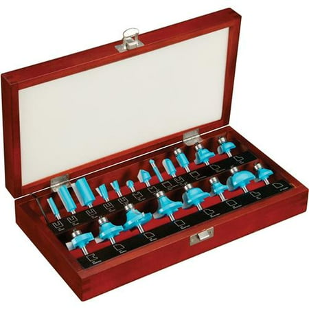 

Roman Carbide DC1822 20 Pc. Router Bit Set 1/4 Shank
