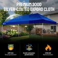 thumbnail image 3 of CROWN SHADES 10x20 Pop Up Canopy Tent Commercial Heavy Duty Tent Outdoor Canopies for Events Parties Weddings Blue, 3 of 8