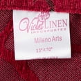 thumbnail image 3 of Violet Linen Milano Arts Artistic Design, Polyester Jacquard Chenille, with Tassles, Burgundy, 13 Inch by 70 Inch, Decorative Table Runners, 3 of 7