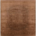 thumbnail image 1 of Ahgly Company Machine Washable Indoor Square Industrial Modern Chocolate Brown Area Rugs, 7' Square, 1 of 7