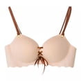 thumbnail image 1 of Women Breathable Sexy Seamless Bras Push up Padded Unlined Wireless Bralettes, 1 of 6