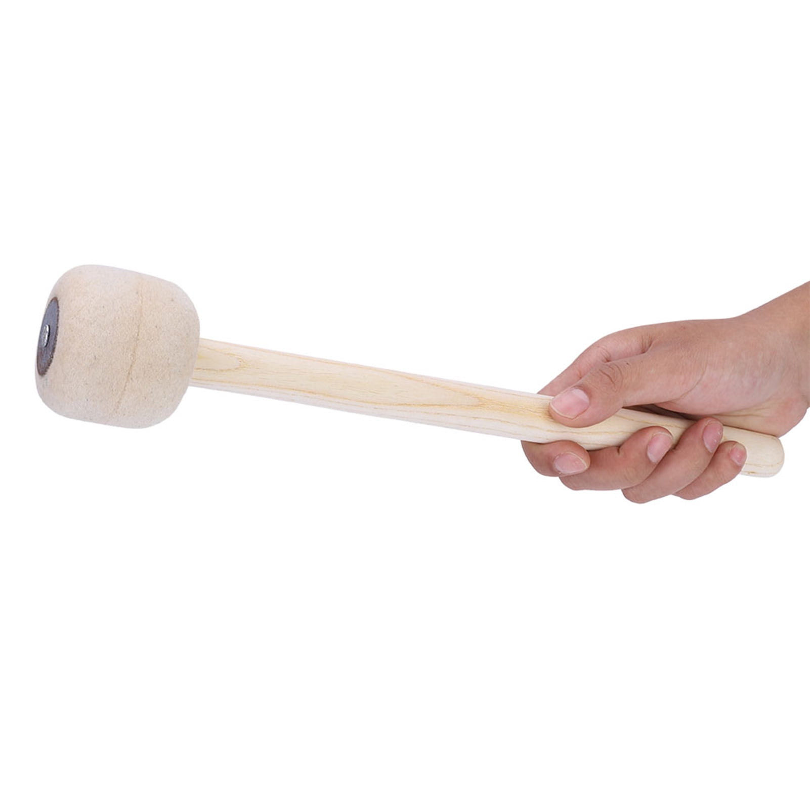 Durable Wooden Marching Drum Mallets 2 Pack For Bass, Timpani, And
