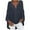 Navy, variant on EchfiProm Womens Shirts Black Tunic Tops Trendy Blouse Loose Long Sleeve for Women V-Neck