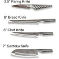 thumbnail image 2 of Gotham Steel Pro Cut Japanese Style Stainless Steel Knife Set - 4 Pack, 2 of 6