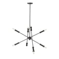 thumbnail image 3 of Millennium Lighting  Warhol 5/6 Chandelier Ceiling Light Matte Black - 5, 3 of 5