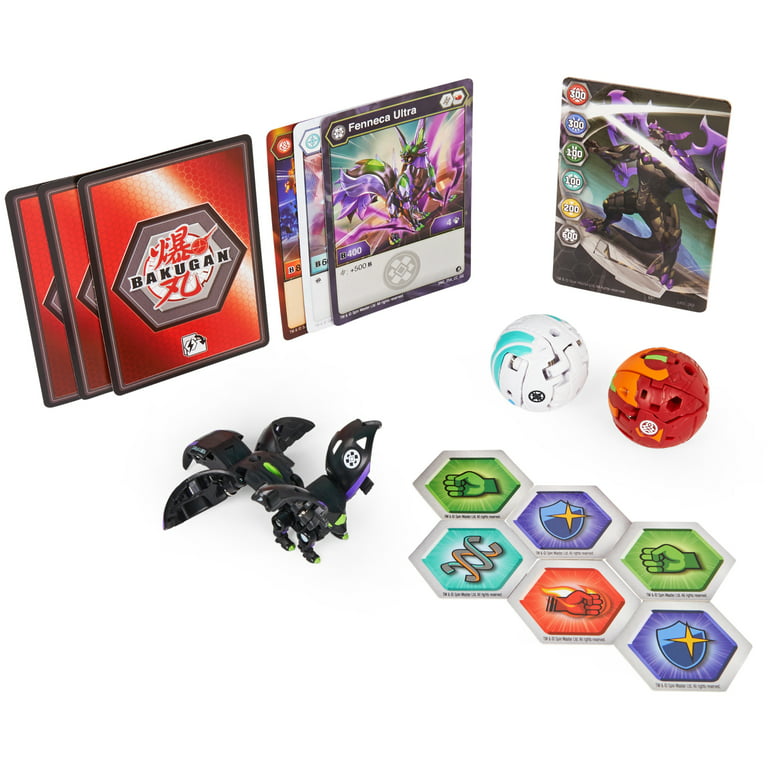 Bakugan Starter Pack 3-Pack, Fenneca Ultra, Geogan Rising Collectible  Action Figures 