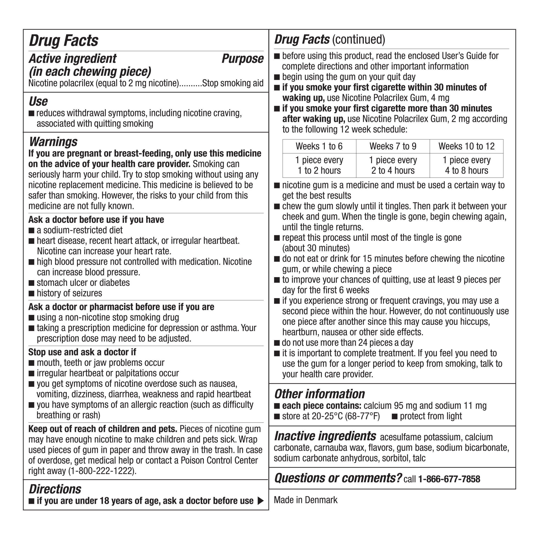 (2 pack) Equate Nicotine Gum 2 mg, Stop Smoking Aid, Mint Flavor, Uncoated, 170 Count