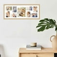 thumbnail image 5 of Natural Finish Collage Frame - White Mat, Holds Nine Photos - 8x10 & 4x6 , UV Acrylic, Wall Hanging, 5 of 8