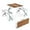 Wood Grain, variant on ZOPan 4 Ft Camping Picnic Table Set with 4 Seats with Umbrella Hole Folding Lightweight Suitcase Card Table-220 Lbs Support Aluminum Frame, Plastic RV Tabletop for Barbecue,Travel,Outing,Wood Grain