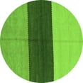 thumbnail image 1 of Ahgly Company Indoor Round Abstract Green Contemporary Area Rugs, 4' Round, 1 of 1