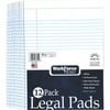 WorkForce Basic 12-Pack White Legal Pad, 50 Pages, 8.5" x 11.75"