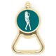 thumbnail image 1 of Silueta chica hermosa mujer Botellas de cerveza, abrelatas de acero inoxidable., 1 of 3