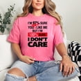 thumbnail image 2 of Funny Slogan Quote Sure Don't Care, Crunchberry Comfort Colors T-Shirt, 3XL, 2 of 3