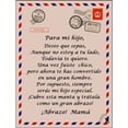 thumbnail image 2 of Manta con letras en español para mi hijo y mi hija, manta súper suave, manta de franela, manta de correo suave y cálida para el invierno, 2 of 11