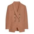 thumbnail image 6 of DHFJKG Blazers For Women Suit Jacket Long Sleeve Open Front Slim Fit Lapel Coat Work Office Formal Wear Soft Outerwear, 6 of 7