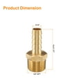 thumbnail image 2 of 1pcs Brass Barbed Fitting 3/8" to 5/16" Hose ID Hose Fitting, 2 of 7