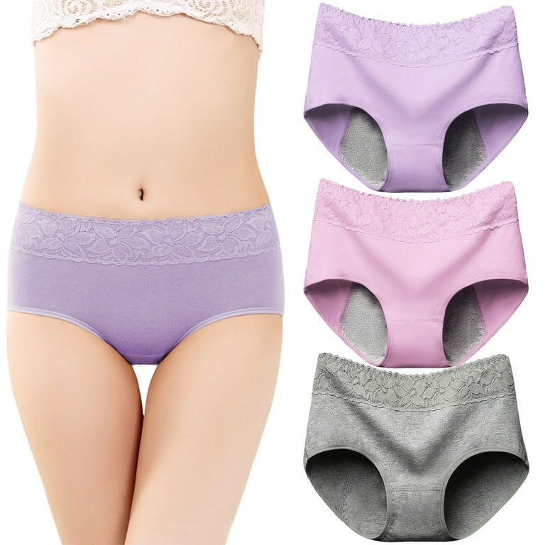 3pcs Comfortable Seamless Breathable Panties With Elastic Waistband