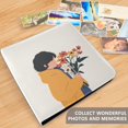 thumbnail image 4 of FORMRS 3 Ring Photo Album 4"x6" Self Adhesive Large Capacity PU Leather Cover, Cartoon Flowers, 4 of 8