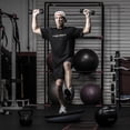 thumbnail image 6 of Tru Grit Fitness 5lb Black Rubber Hex Dumbbell, Pair, 6 of 7