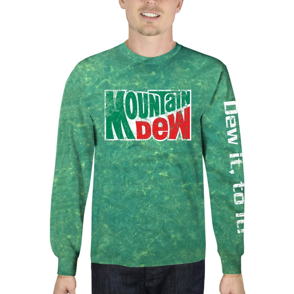 Mountain Dew Mountain Dew Retro Men's Long Sleeve Mineral Wash