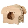 thumbnail image 2 of Jaula de madera para hámsteres enanos, escondite, decoración, juguetes para hacer ejercicio. cerdo, 2 of 9