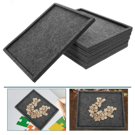 LEORX Puzzle Sorting Trays Reusable Puzzle Tray Puzzles Small Beads Tray Jigsaw Storage Tray Multifunction Foldable