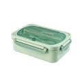 thumbnail image 4 of Fiambrera Bento portátil, reutilizable, a prueba de fugas para microondas, ideal para la oficina, picnic y el hogar. dos rejillas verdes, 4 of 9