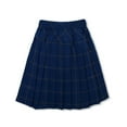 thumbnail image 4 of ITSAME Pleated Skirt for Girls, Summer Fashion High Waisted Checkered Kids Mid Length Skirt Blue 11-12T, 4 of 6
