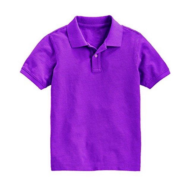 Peach Couture Boys Short Sleeve Classic Pique Polo Shirt