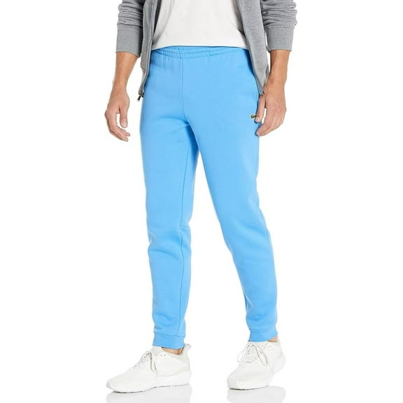 Men's Lacoste Blue Tapered Fit Fleece Trackpants - 9/4XL