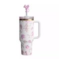 thumbnail image 1 of LILELIS Stainless Steel Double Insulated Cup 40Oz Automobile Cup with Handle Bingba Beer Cup B One Size, 1 of 3