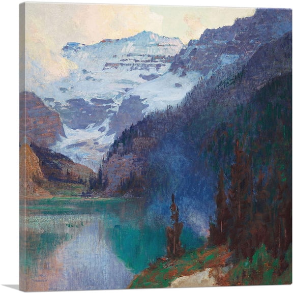 ARTCANVAS Lake Louise Canvas Art Print by Edward Henry Potthast - Size: 26" x 26" (1.50" Deep)