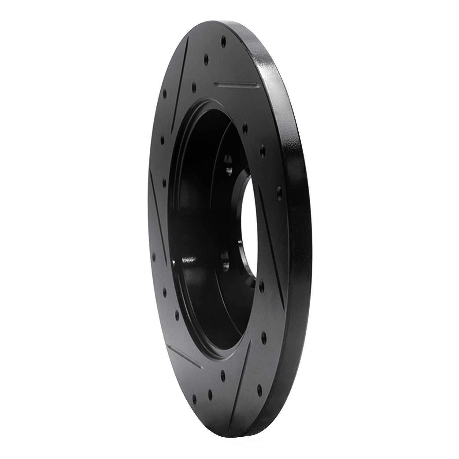 Dynamic Friction Company 633-47042R DFC Brake Rotor - Drilled And Slotted - Black