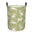 thumbnail image 2 of Goofa Cute Rabbit And Flower Printed Circular Hamper,Laundry Basket with Handles,Storage Baskets Foldable,Large Capacity Laundry Hamper-, 2 of 8