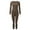 Coffee, variant on WEIYLL Womens Outfit Sets Elastic Thermal Inner Thermal Underwear Warm Elastic Tops Pants Black Fall Outfit Suit ,size One Size