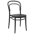 thumbnail image 2 of Luxury Commercial Living 3-Piece Black Patio Square Table Bistro Set 33.5", 2 of 6