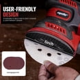 thumbnail image 6 of 5 Inch Brushless Cordless Random Orbital Sander Compatible with  12V Battery Tool Only Electric Palm Sander 14000OPM Dust Bag Variable Speed  Woodworking Metal, 6 of 8