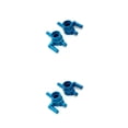 thumbnail image 3 of Vogacara 2 piezas 1:28 RC coche rueda trasera eje taza portátil modificado mejora Color sólido exquisitos accesorios de Base de neumático Azul 2piezas, 3 of 6