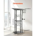 thumbnail image 4 of VEVOR Podium Stand, 47-Inch Metal Lectern, Curved Standing Podium with Wide Reading Surface, Open Storage Compartment, Book Stopper, Cup Holder, for Classroom, Wedding, Conference, Speech, and Concert, 4 of 9