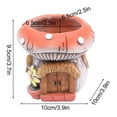 thumbnail image 3 of CxhicLuv Cement Mushroom Flower Pot, Whimsical Handmade Planter for Office & Outdoor Decor, Cement Pot for Succulents & Plants, Unique Garden Decor for Indoor Courtyard & Bookshelf Display, 3 of 5