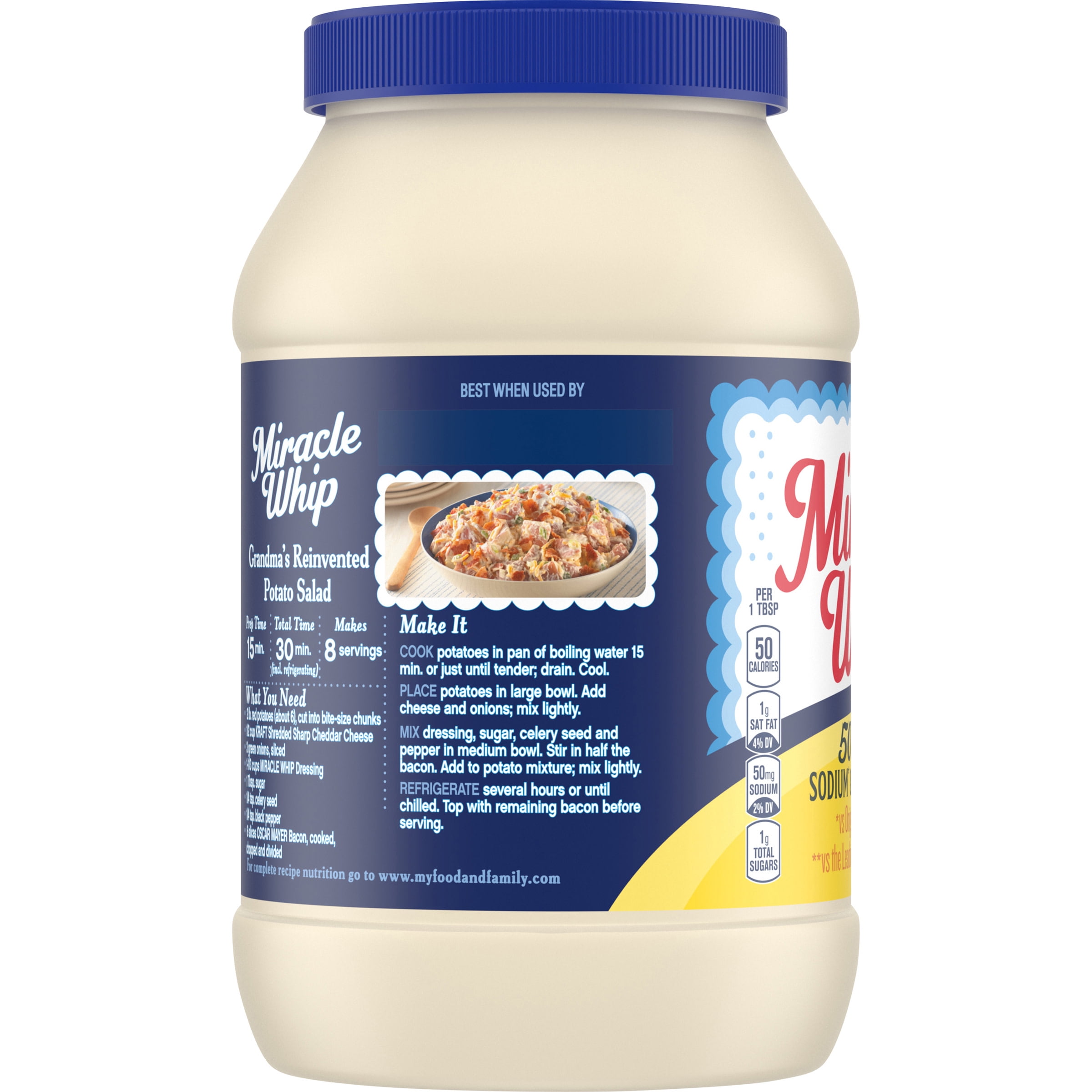 Miracle Whip Dressing, Creamy Mayo & Tangy - 1 gal (3.79 l)