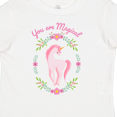 thumbnail image 4 of Inktastic You Are Magical Pink and White Unicorn with Flowers Boys or Girls Toddler T-Shirt, 4 of 5