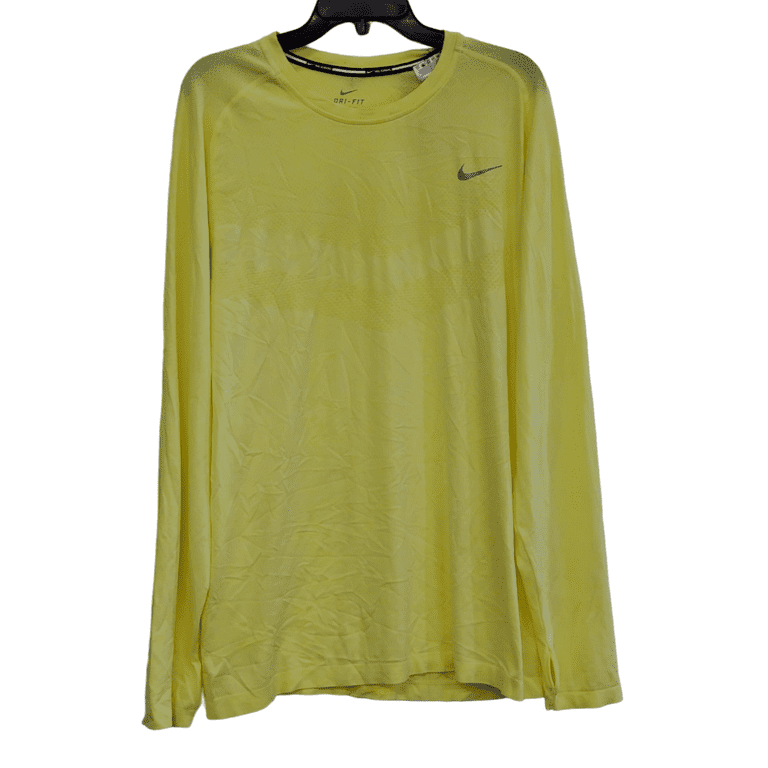 accelerator fællesskab kontrollere Nike Running Women Dri-fit Athletic Long Sleeve T-shirt Volt, Neon Yellow,  2XL - Walmart.com