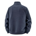 thumbnail image 5 of Men's Polar Lined Jacket Warm Full Zip Up Thick Jacket Soft Outwear Winter Coat with Zipper Pocket,For men in autumn and winter, there are warm, thickened jackets, warm jackets, 5 of 5