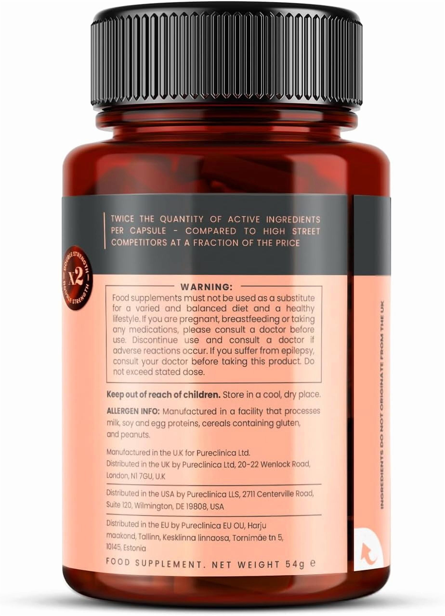 Pureclinica Double Strength Cissus Quadrangularis 1000mg x 180 Veggie Capsules